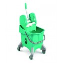 CARRELLO PILE L.30 VERDE C/STRIZZATORE TEC