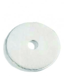 DISCO MICROFIBRA C/FORO DIAM 14 " BIANCO